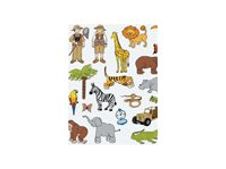 Apli Agipa thematic shaped - Adhesivo de decoración - jungle - 3 hojas - no permanente (paquete de 60)