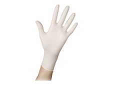 Jet - Guantes - desechable - tamaño: 8-9 - L - látex natural (paquete de 100)