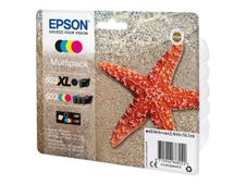 Epson 603 Multipack - Paquete de 4 - negro, amarillo, cián, magenta - original - blíster con alarmas de RF/acústica - cartucho de tinta - para Expression Home XP-2150, 2155, 3150, 3155, 4150, 4155; WorkForce WF-2820, 2840, 2845, 2870