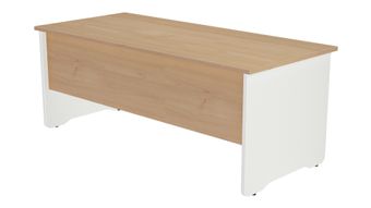 Mesa de oficina serie work 200x80 blanco - roble