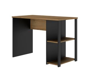 Gautier office - Mesa - rectangular - helvezia oak - negro base