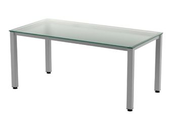Rocada Executive - Mesa - rectangular - blanco - antracita base