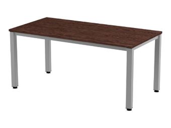 Rocada Executive - Mesa - rectangular - roble - aluminio base