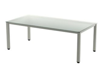 Rocada Executive - Mesa - rectangular - translúcido - antracita base