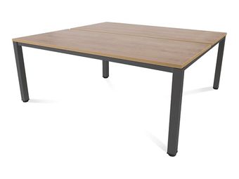 Rocada Executive - Mesa - rectangular - roble - antracita, RAL 7015 base