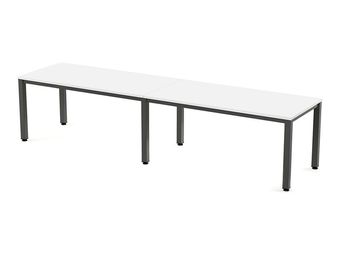 Rocada Executive - Mesa - rectangular - blanco - antracita, RAL 7015 base