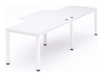 Rocada Executive - Mesa - con forma de L - blanco - blanco base
