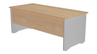 Mesa de oficina serie work 200x80 aluminio-roble