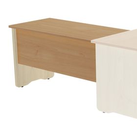 Ala para mesa de oficina serie work 100x60 haya-roble precio solo para el ala, la mesa