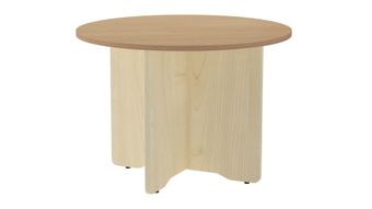 Mesa de reuniones redonda 120cm de diametro altura 72cm color: pata antracita tablero