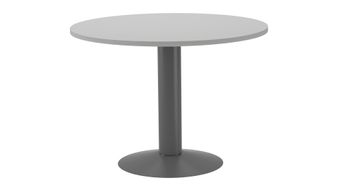 Mesa de reuniones redonda 120cm de diametro altura 72cm color: pata metalica antracita