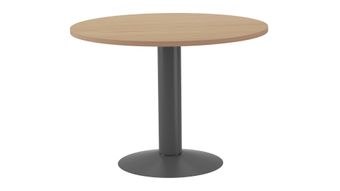 Mesa de reuniones redonda 120cm de diametro altura 72cm color: pata metalica antracita