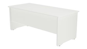 Mesa de oficina serie work 160x80 blanco - blanco