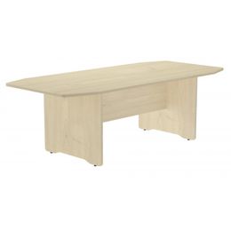Mesa de reuniones 220x100x72cm. color: pata haya  tablero haya