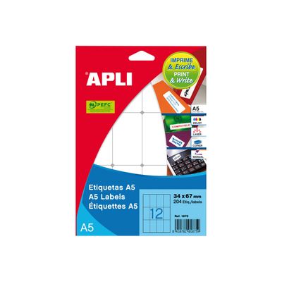 8410782018605-APLI PAPER Printing and Writing - Adhésif permanent - blanc - 12 x 18 mm 1650 étiquette(s) (15 feuill-P_42_1-1