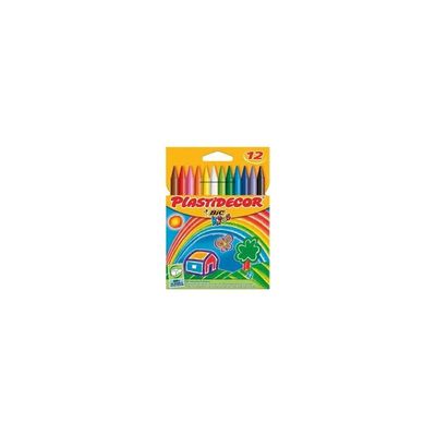 8410565051348-BIC KiDS Plastidecor - Crayon de cire - couleurs assorties (pack de 12)-P_681_2-0