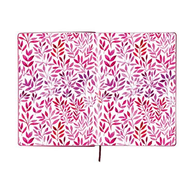 3108725881274-Oberthur Carmen - Carnet de notes souple A5 - uni - rose-Avant-2