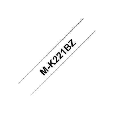 4977766624831-Brother MK221BZ - Ruban d'étiquettes auto-adhésives - 1 rouleau (9 mm x 8 m) - fond blanc éc-P_2221_1-0