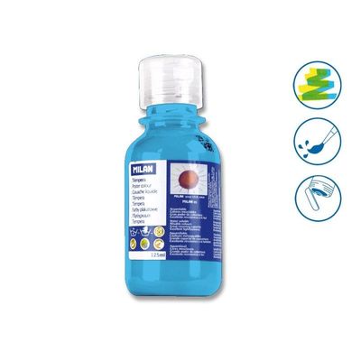 8411574008811-MILAN - Peinture - peinture à tempera - liguide - bleu cyan - 125 ml-P_6278_1-0