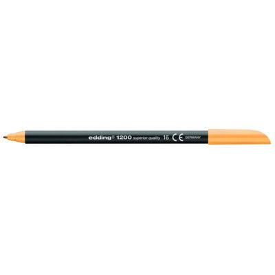 4004764033959-edding 1200 - Feutre - pour carton, surface du papier de couleur claire - orange clair - encre -P_6855_1-0