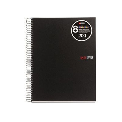 8422593420065-Miquelrius The Original - Cahier de notes - reliure à spirale - A4 - 200 feuilles / 400 pages - petits carreaux - 4 trous - n-P_8406_1-0