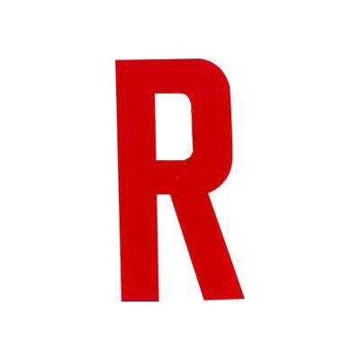 8711234243171-Pickup - Étiquette autocollante - 150 mm - Lettre R - rouge brillant-Avant-0