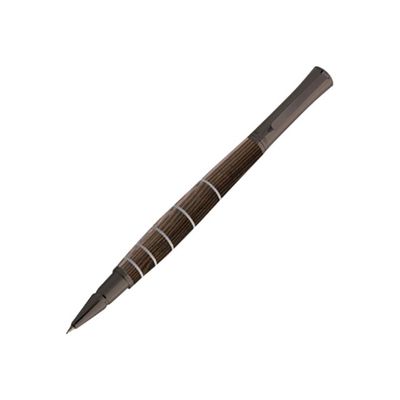 3108722422524-Oberthur Groove - roller - bois d'ébène-Angle gauche-2