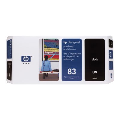025184252809-HP 83 - noire avec nettoyeur - originale - tête d'impression-Avant-1