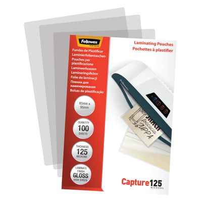 0400000530673-Fellowes - 100 pochettes de plastification (65 x 95 mm) - 125 microns - brillantes -P_53067_3-2