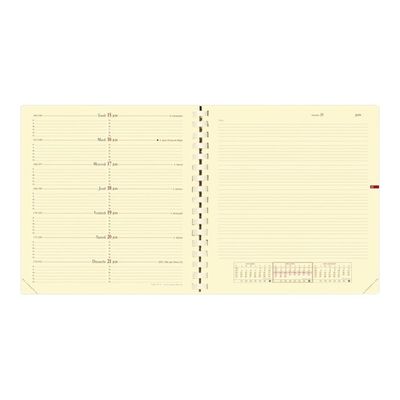 3371010161423-Agenda spiralé Impala Note 16 avec répertoire - 1 semaine sur 2 pages - 16 x 16 cm - noir - Quo -Avant-2