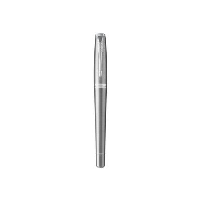 3501179315973-Parker Urban - Stylo plume - encre bleue - fin - corps métallique/argent-Avant-2