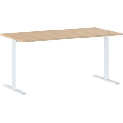 3483600896520-Table de réunion modulaire YES ! - 180 cm - Pieds blancs - Chêne--0