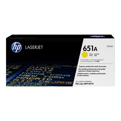 886111121342-HP 651A - jaune - cartouche laser d'origine-Avant-1