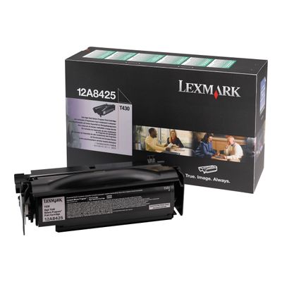 734646024907-Lexmark 12A8425 - noir - toner d'origine - cartouche laser-Avant-0
