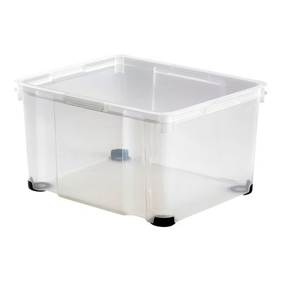 3253920195142-Exacompta Unibox Plus - Boîte d'archive - 30 litres - clair-Angle gauche-1