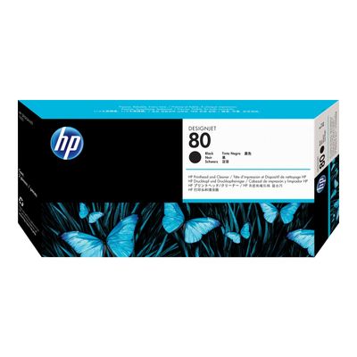 088698541623-HP 80 - noir - tête d'impression originale + dispositif de nettoyage-Avant-0