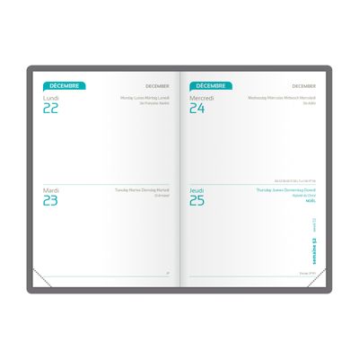 3147280205033-Agenda Oxford Jewel - 2 jours par page - 7,4 x 11 cm - différents modèles disponibles - Hamelin--3