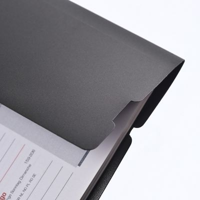 3147280191008-Agenda à élastique Office - 1 semaine sur 2 pages - 15 x 21 cm - gris/noir - Oxford--3