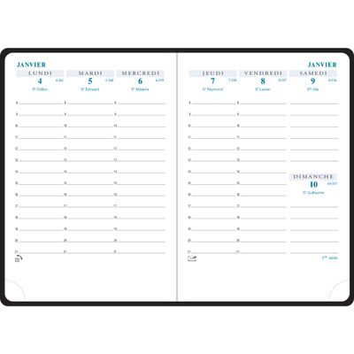 3660942001861-Agenda de poche Cassandra Horizons 15 - 1 semaine sur 2 pages - 10,5 x 15,5 cm - disponible dans différentes cou--3