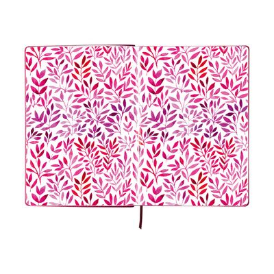 3108724521171-Oberthur Carmen - Carnet de notes souple A6 - uni - rose-Avant-2