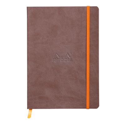 3037921174036-RHODIA Rhodiarama - Carnet souple A5 - 160 pages - ligné - chocolat--0
