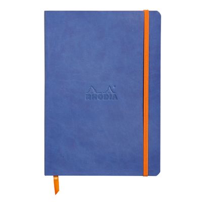 3037921174081-RHODIA Rhodiarama - Carnet souple A5 - 160 pages - ligné - bleu saphir--0