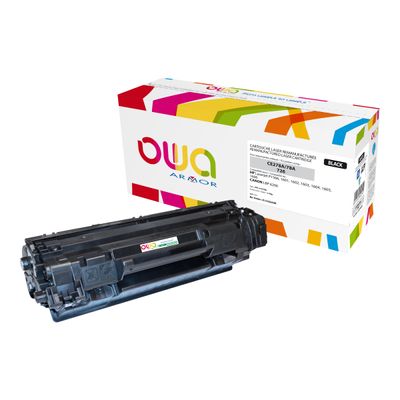 3112539604790-Cartouche laser compatible Canon 726 - noir - Owa K15356OW-Angle gauche-0