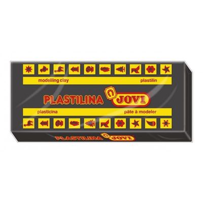 8412027007221-JOVI plastelina - Pâte à modeler - 150 g - noir--0