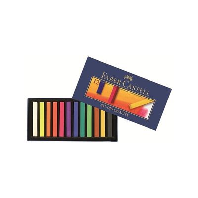 4005401283126-Faber-Castell STUDIO QUALITY - Crayon de cire - pastel doux - couleurs assorties (pack de 12)--0