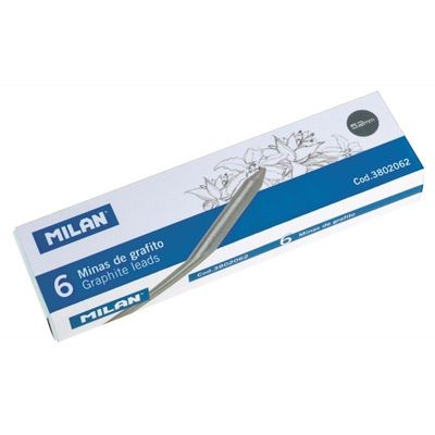 8411574046875-MILAN - Mine de crayon - B - graphite - 5.2 mm (pack de 6)-P_127519_2-0