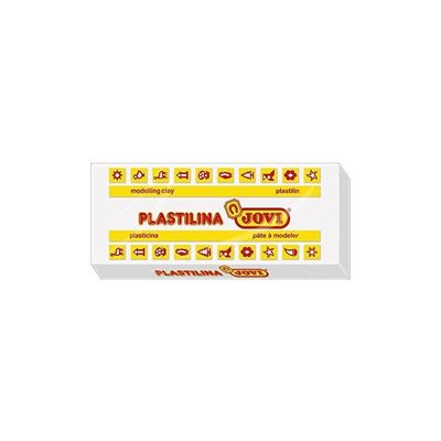 8412027007085-JOVI plastelina - Pâte à modeler - 150 g - blanc--0