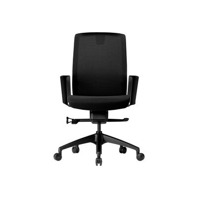 3700339878253-Paire d'accoudoirs fixes pour siège CHARLIE - en forme d'anneau - noir-Avant-0