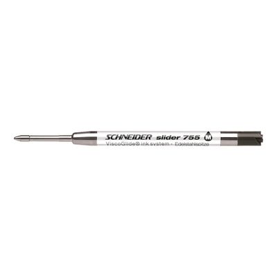 4004675056689-Schneider Slider 755  - Recharge pour stylo à bille - noir-Angle gauche-0