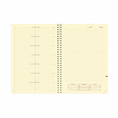 3371010161539-Agenda spiralé Impala Note 29 avec répertoire - 1 semaine sur 2 pages - 21 x 29,7 cm - noir - Quo Vad--1